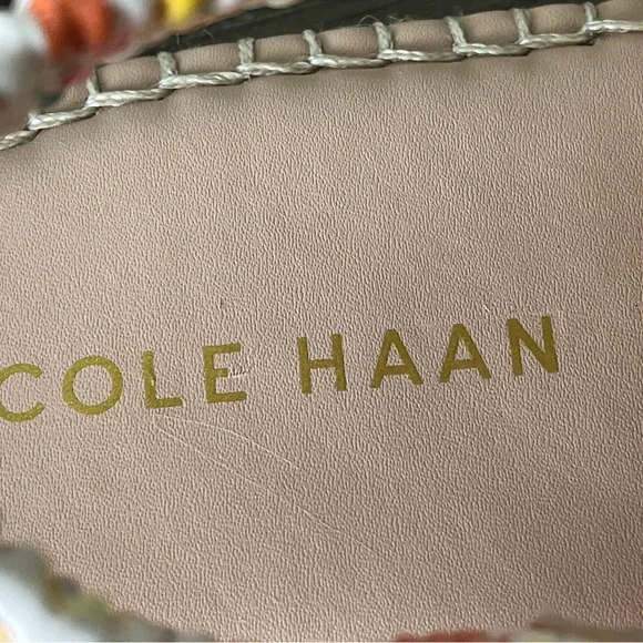 Cole Haan Pinch Sandals Marine Classic Espadrilles Fruit Print Size 7.5 B - Picture 7 of 16